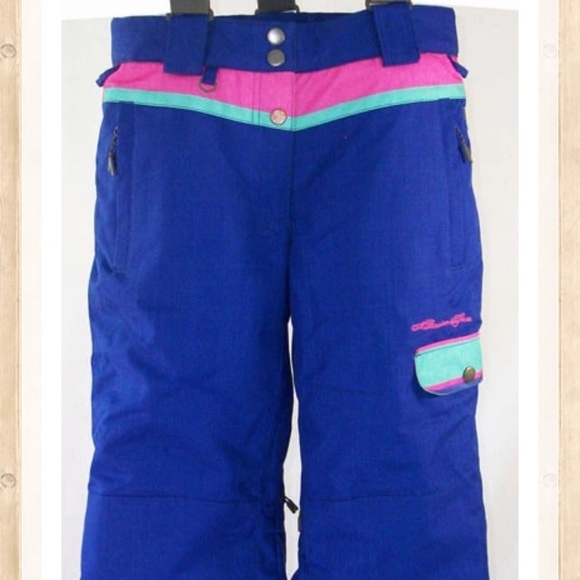 MILLENNIUM THREE M3  Kids Cindy Color Block Insulated Ski & Snow Pants - Picture 1 of 6